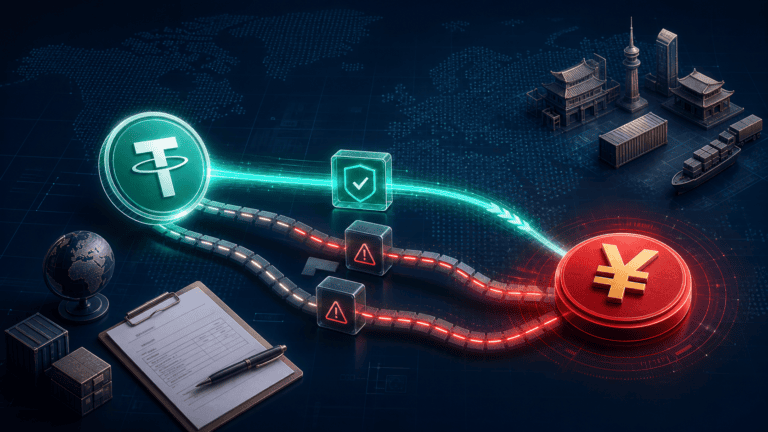 USDT-to-RMB exchange routes compared for international supplier payments