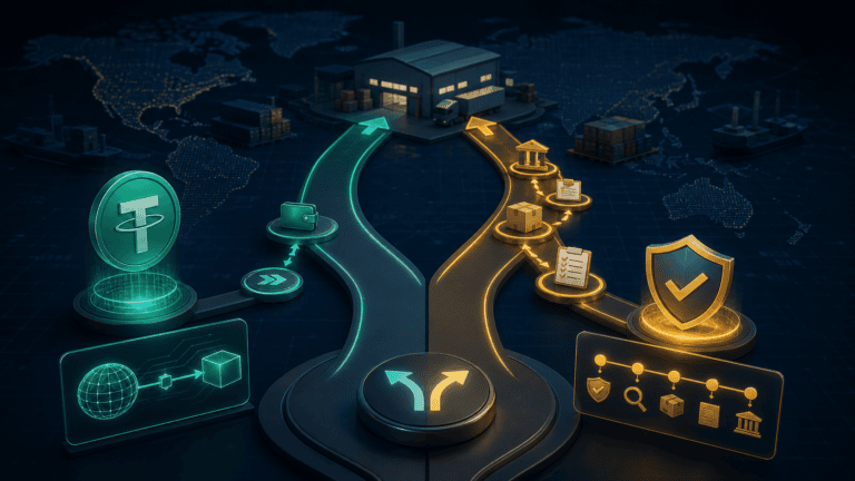 Direct USDT settlement and marketplace trade assurance routes compared