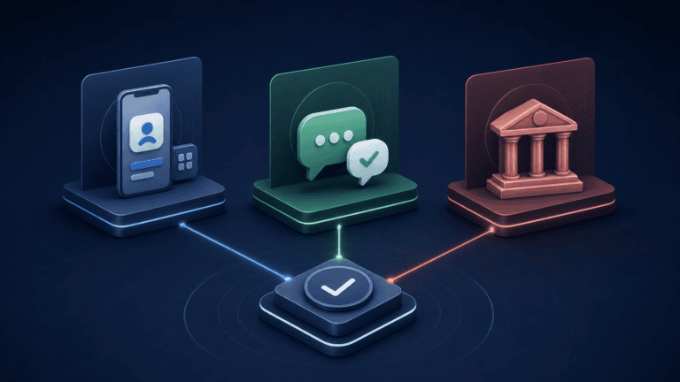 Illustration comparing mobile payment, chat payment, and Chinese bank recipient routes